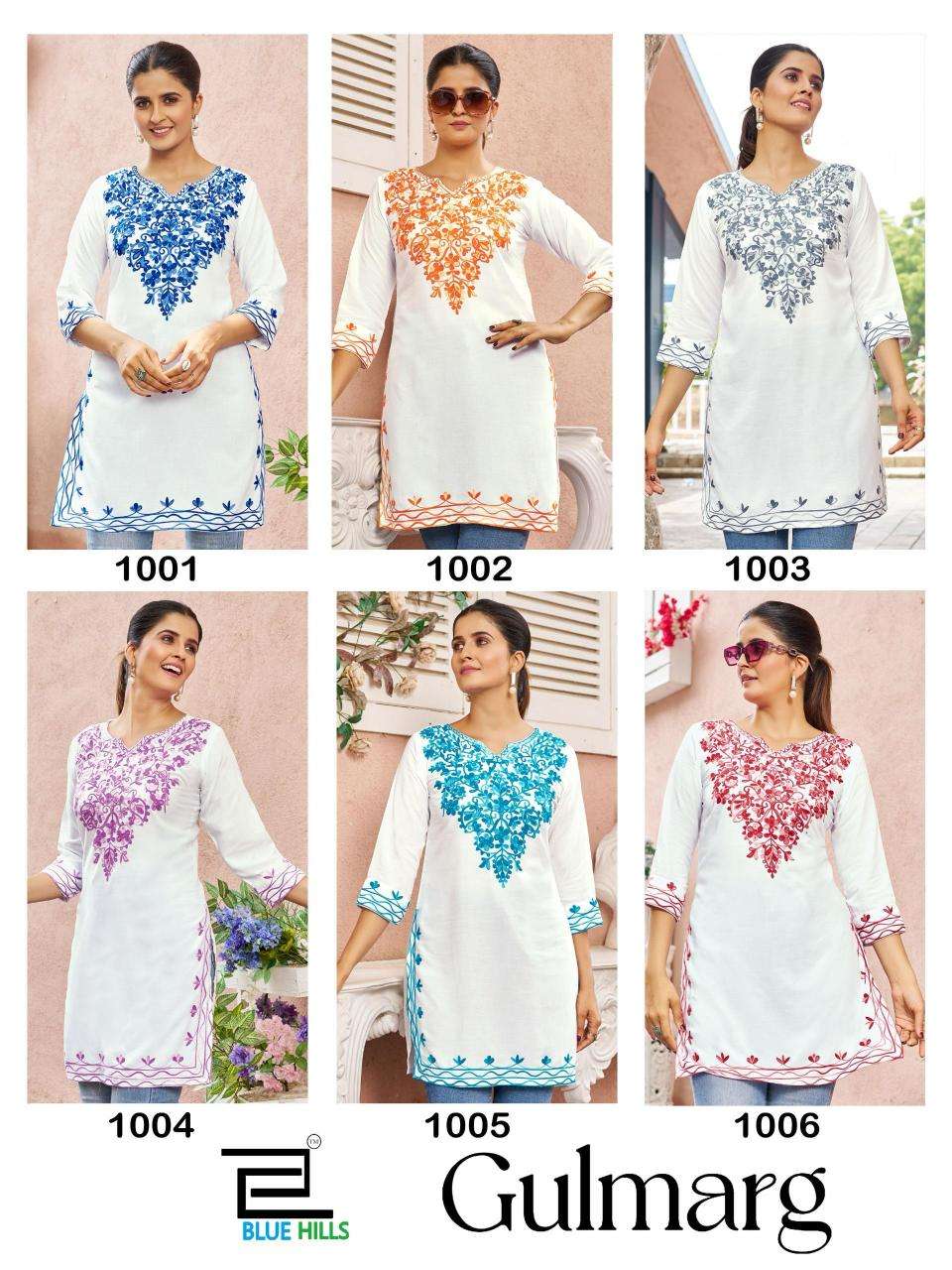 Blue Hills presents gulmarg kurti fabric manufacturer in surat