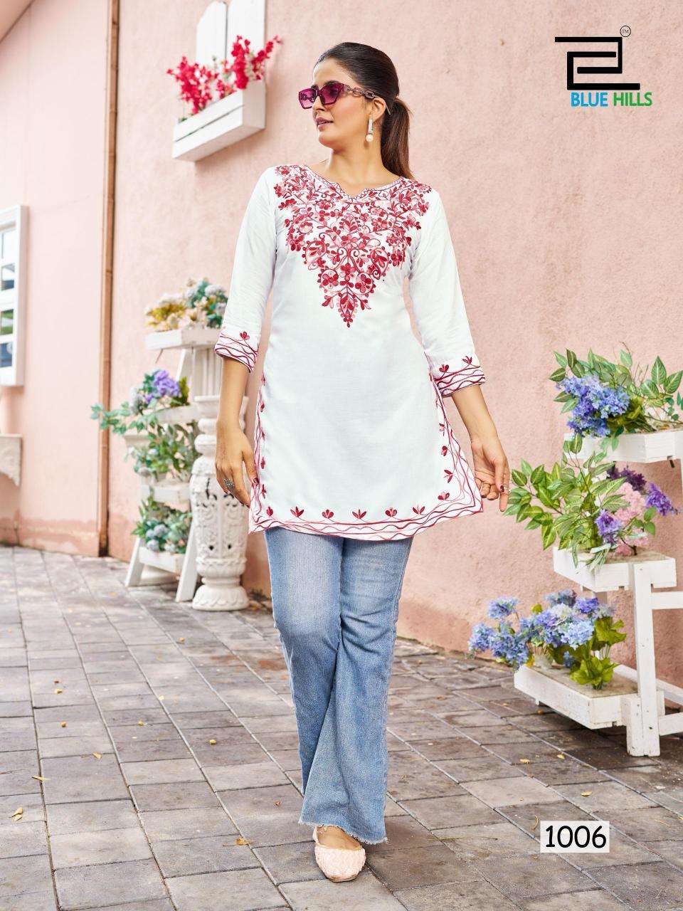 Blue Hills presents gulmarg kurti fabric manufacturer in surat