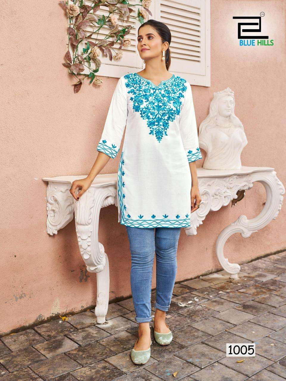 Blue Hills presents gulmarg kurti fabric manufacturer in surat