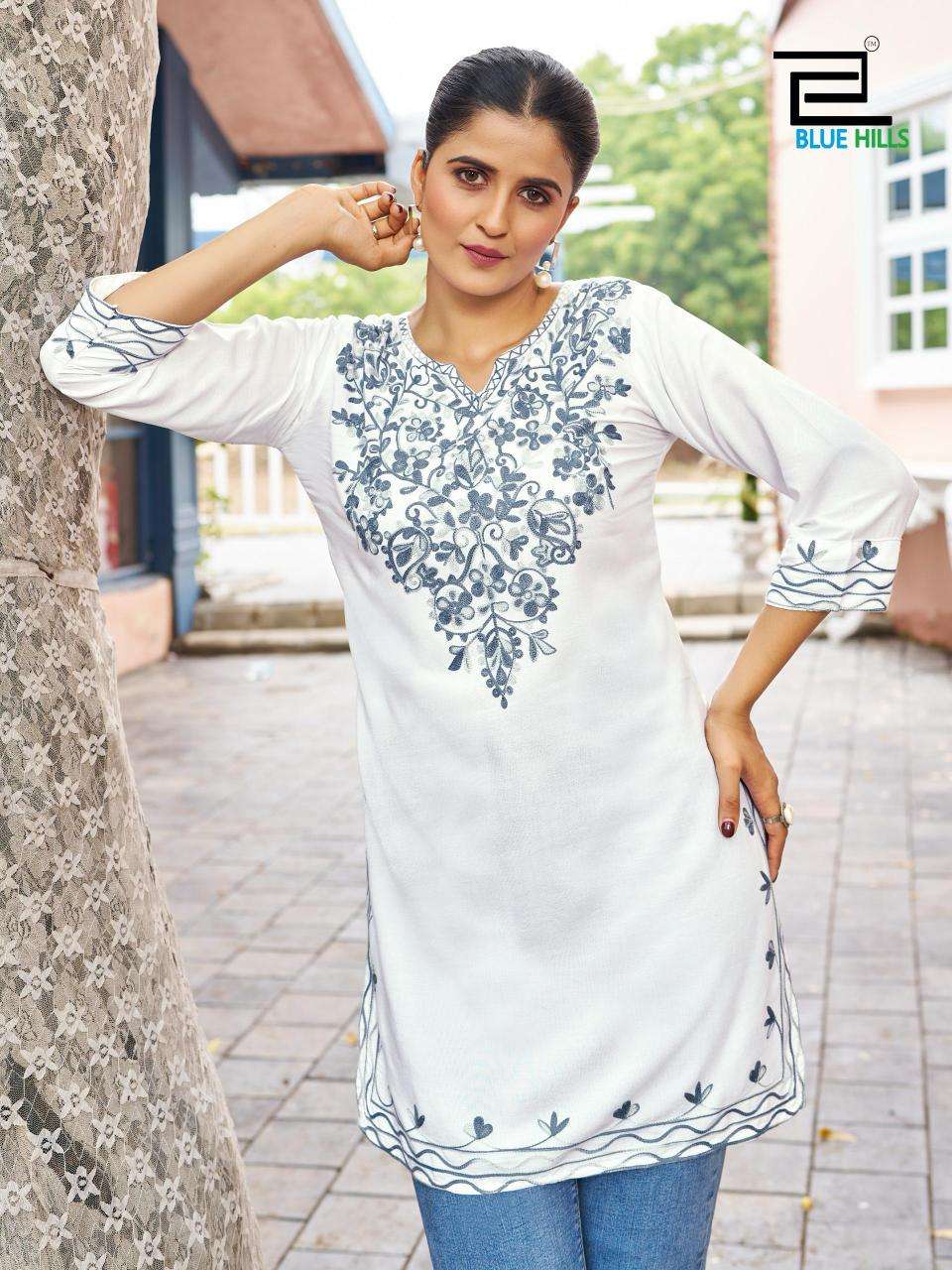 Blue Hills presents gulmarg kurti fabric manufacturer in surat