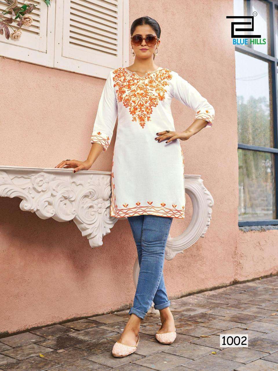 Blue Hills presents gulmarg kurti fabric manufacturer in surat