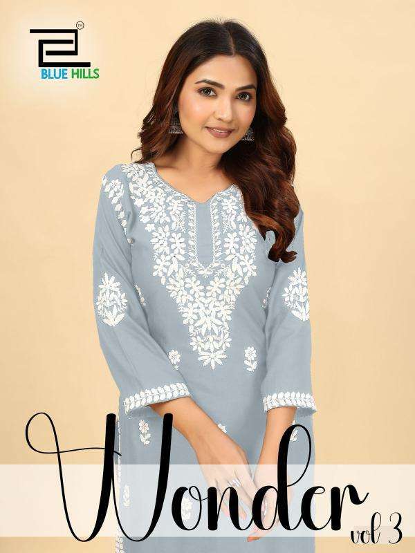 Blue Hills Wonders Vol 3 Printed Kurtis in Kolkata