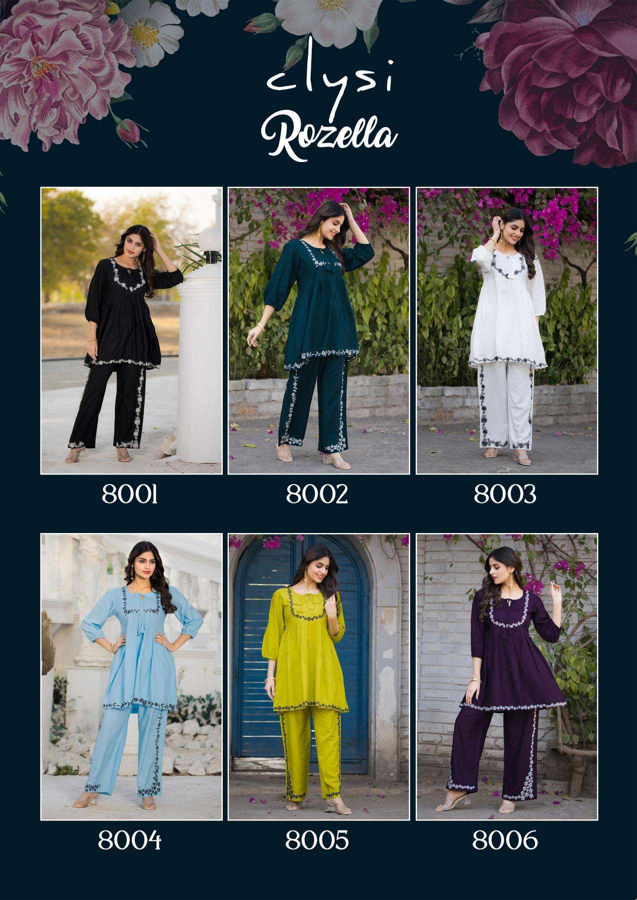 Clysi rozella coord set kurti manufacturer in surat