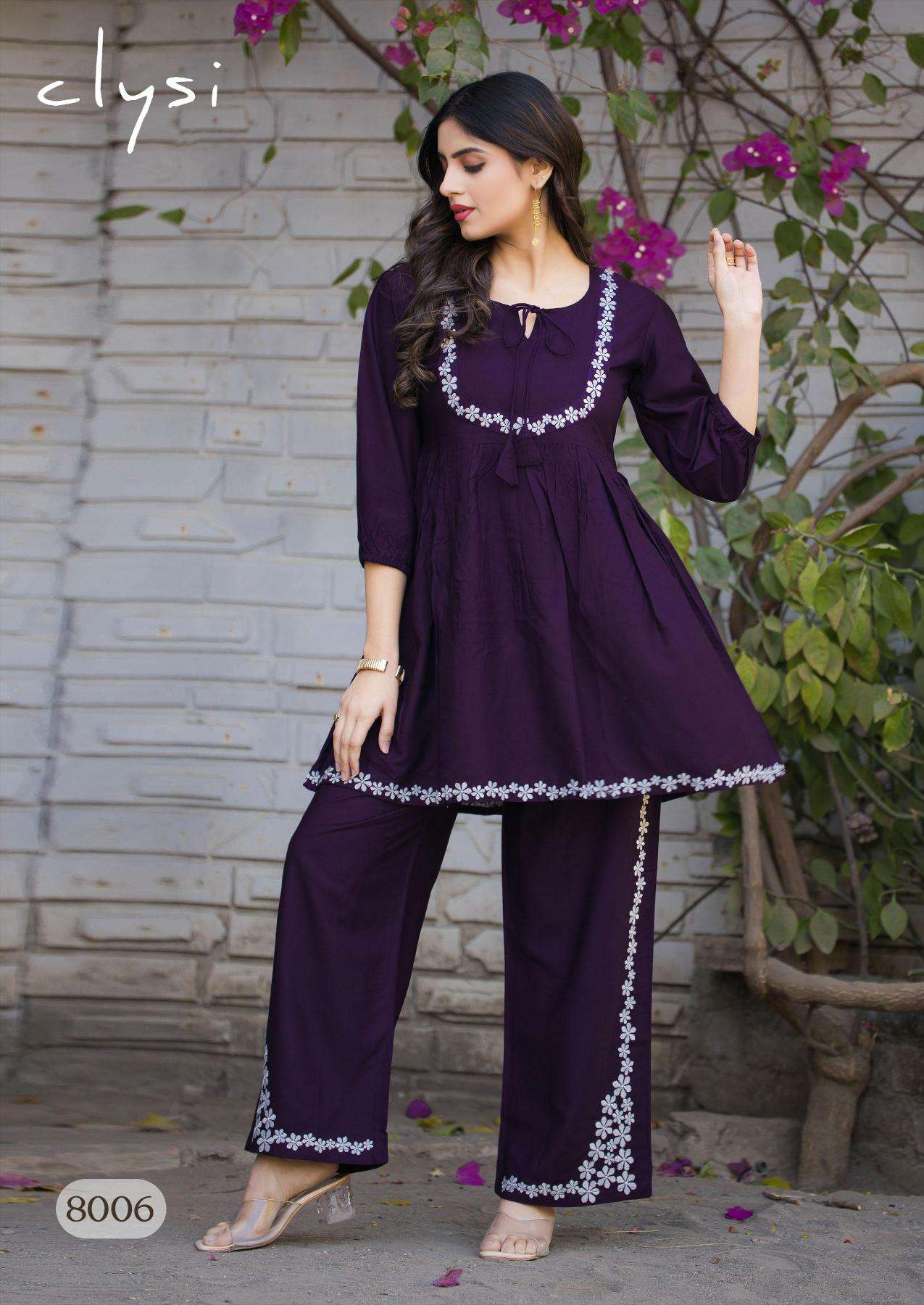Clysi rozella coord set kurti manufacturer in surat