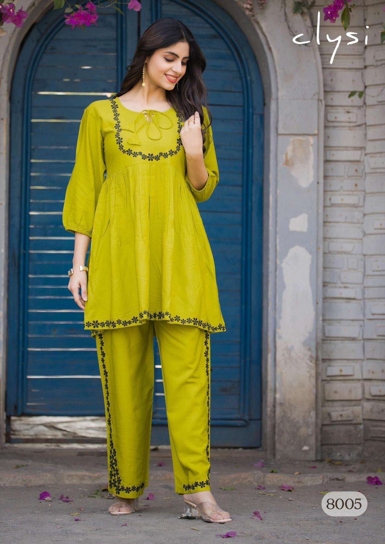 Clysi rozella coord set kurti manufacturer in surat