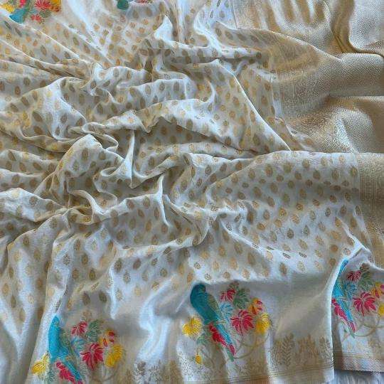 Dazira Pure Crepe Khadi Silk Vol 10 Saree suppliers in Mumbai