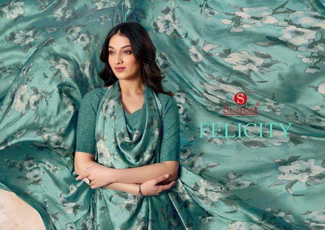 Digital printed satin Wholesale saree market in Mumbai