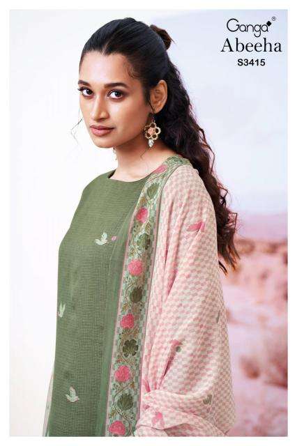 Ganga abeeha 3415 Wholesale Pakistani suits exporters in Surat