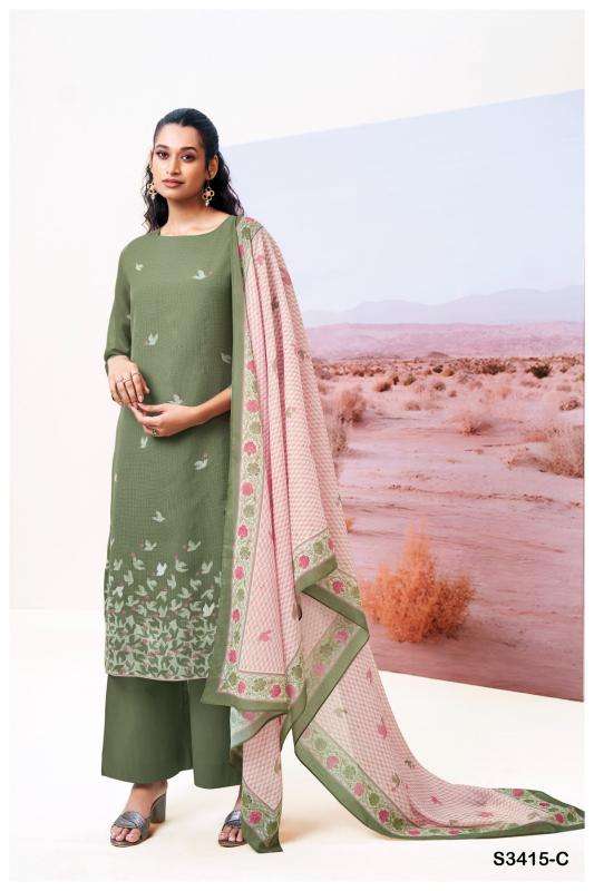 Ganga abeeha 3415 Wholesale Pakistani suits exporters in Surat
