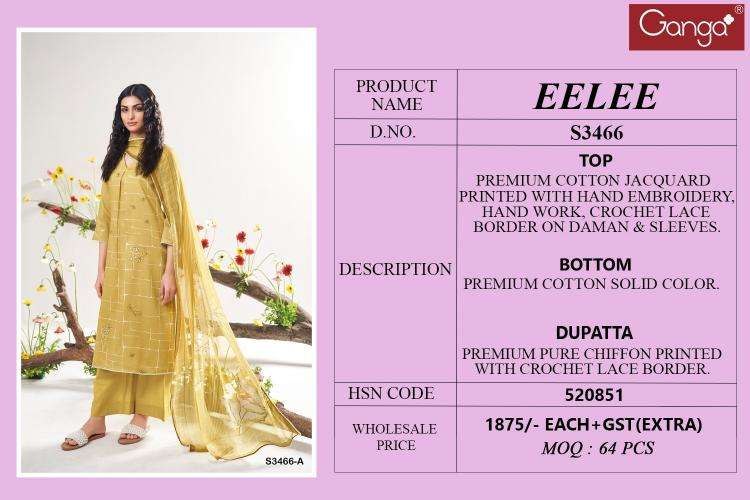 Ganga eelee3466 Bulk purchase of Pakistani suits in Surat