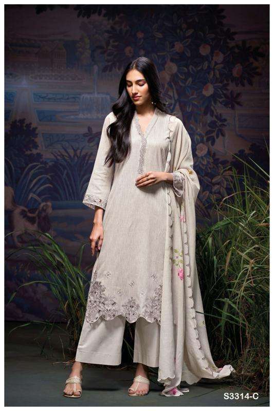 Ganga fevie 3314 Wholesale dress material market in Mumbai