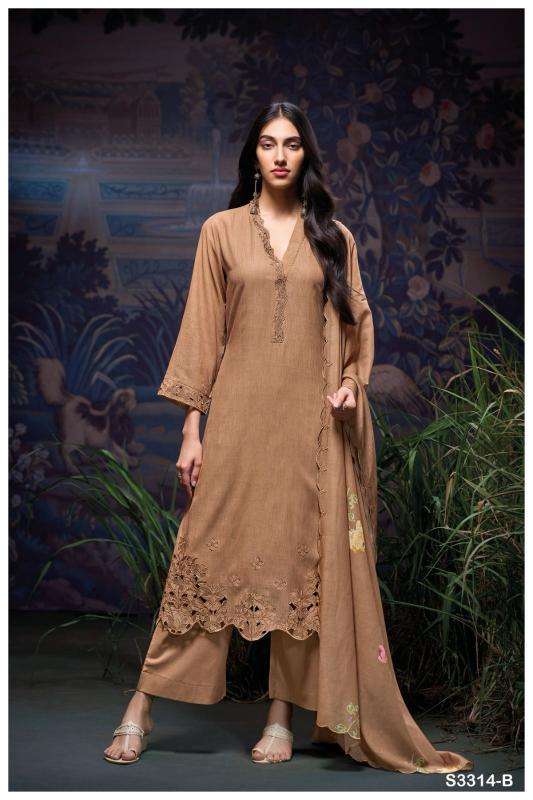 Ganga fevie 3314 Wholesale dress material market in Mumbai