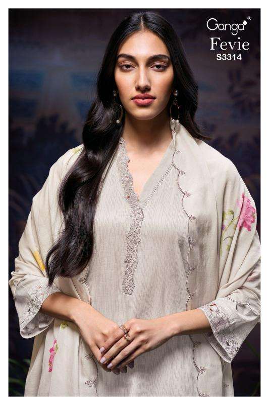 Ganga fevie 3314 Wholesale dress material market in Mumbai