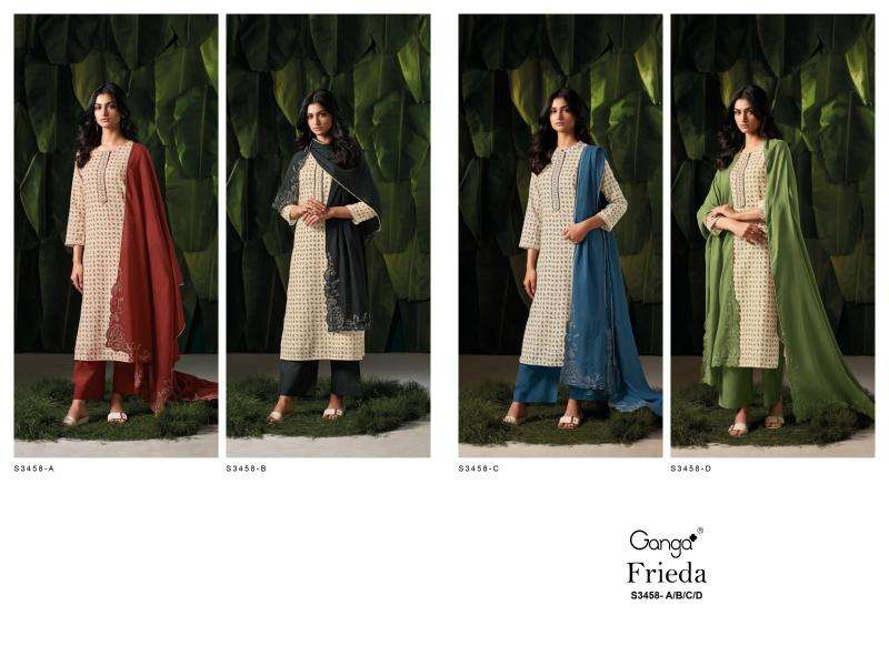 Ganga frieda 3458 Bulk buy Pakistani suits in Surat