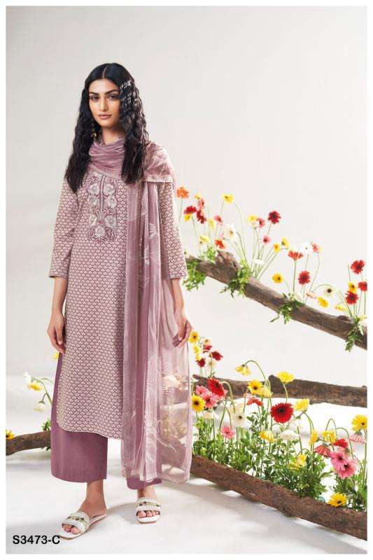Ganga gurnoor 3473 Latest Pakistani suits at wholesale price