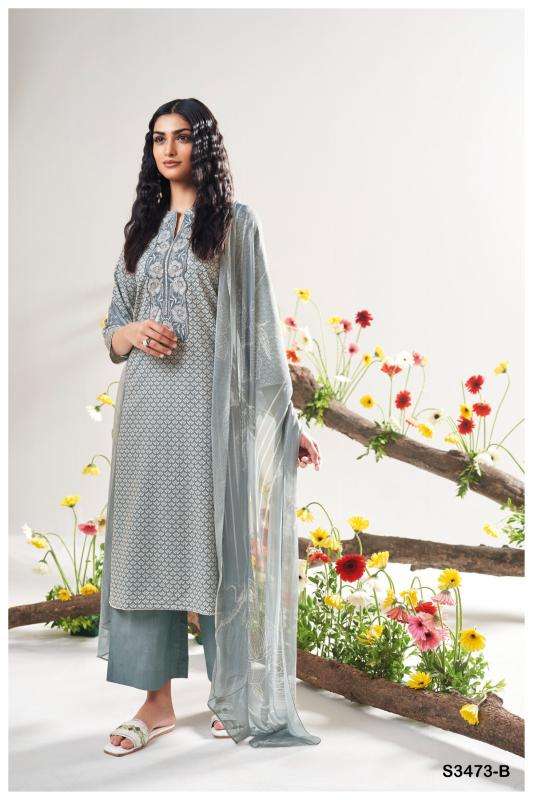 Ganga gurnoor 3473 Latest Pakistani suits at wholesale price