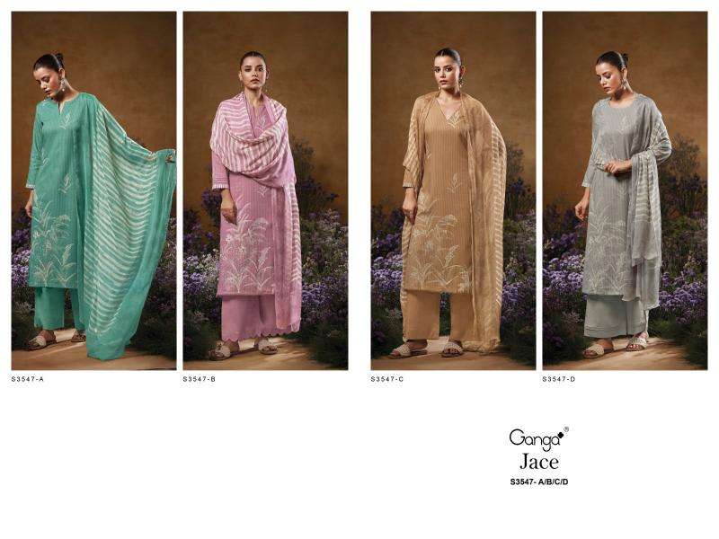 Ganga jace 3547 Traditional Pakistani suits wholesale