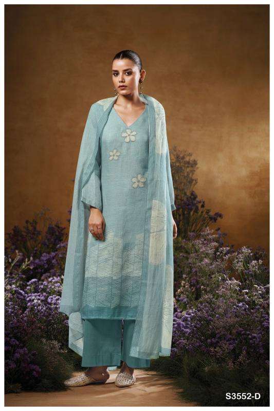 Ganga kaiya 3552 Discounted Pakistani suits for retailers in Surat