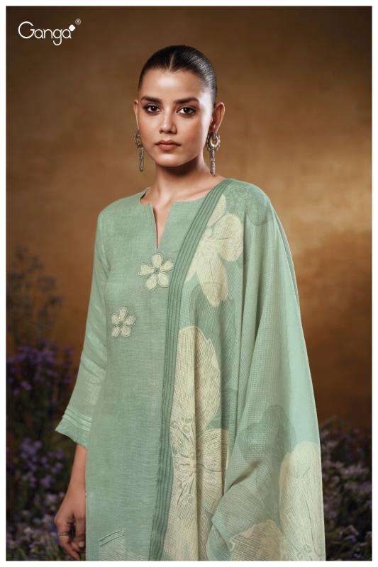 Ganga kaiya 3552 Discounted Pakistani suits for retailers in Surat