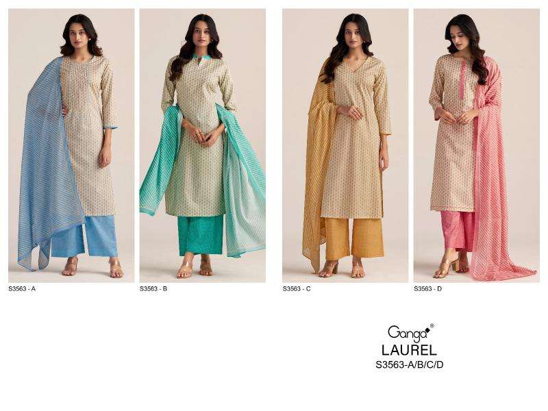 Ganga laurel 3563 Pakistani designer suits wholesale