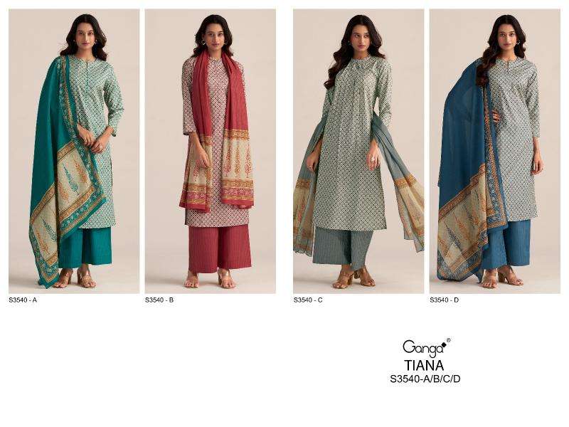 Ganga tiana 354 Wholesale supplier of Pakistani suits in Surat