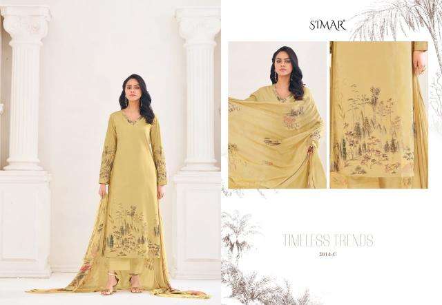 Glossy simar Eshita Embroidered dress materials