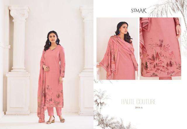 Glossy simar Eshita Embroidered dress materials