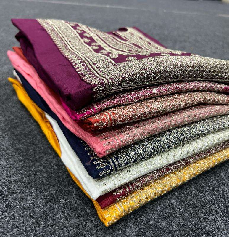 kapda thread Rayon Short length top with Embroidery Work inli kurti manufacturer and wholesaler surat gujarat