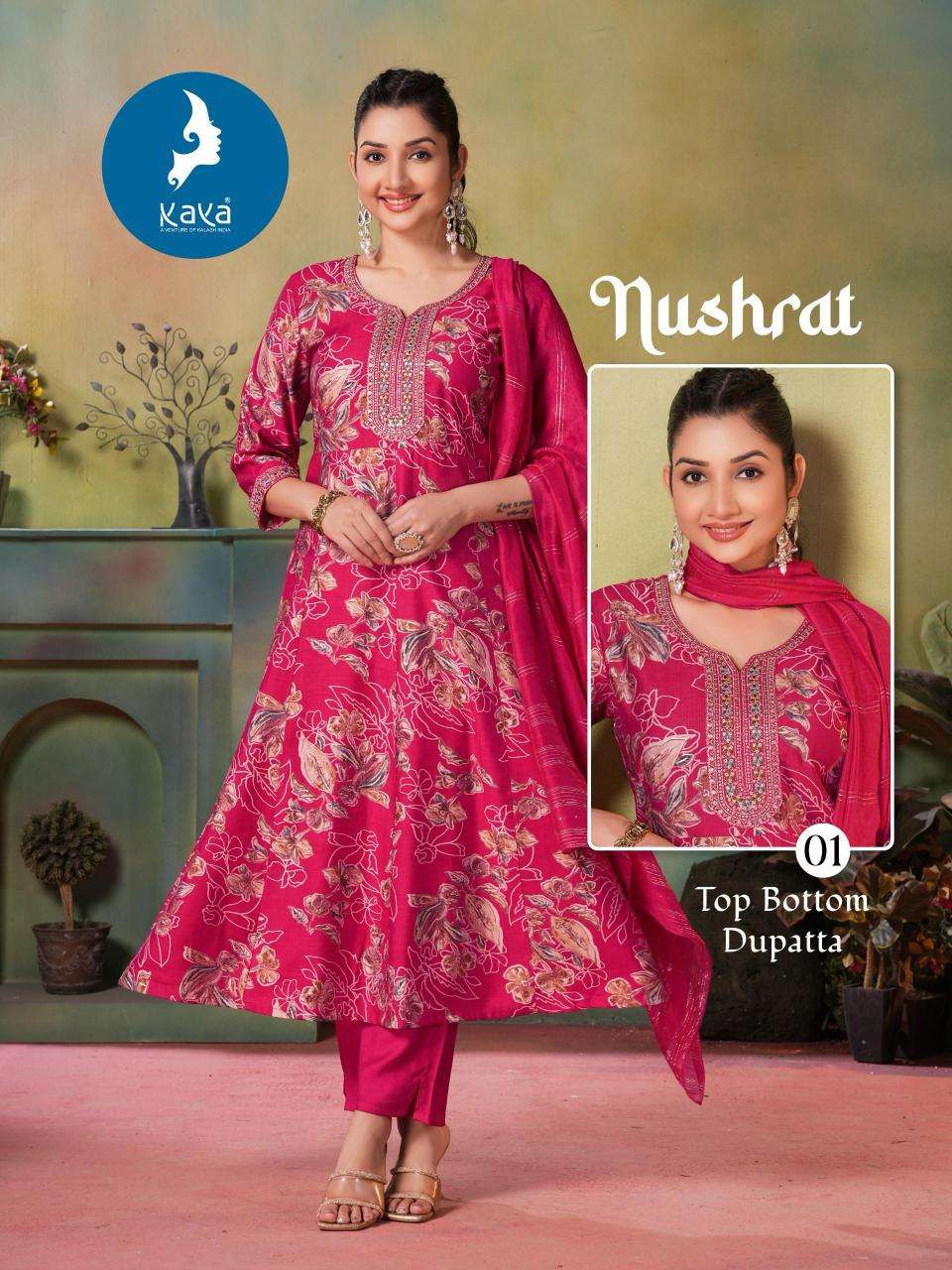 Kaya nushrat  kurti online in surat and kurti manufacturer janasya surat gujarat
