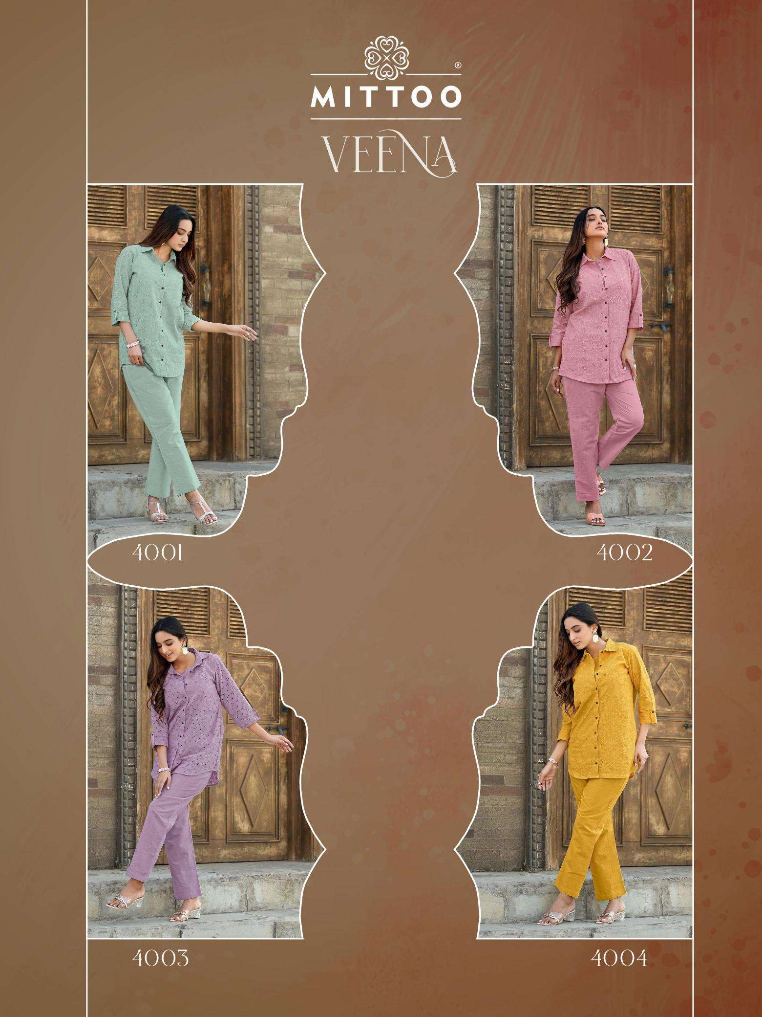 Mittoo Veena co ord sets Bulk kurti suppliers