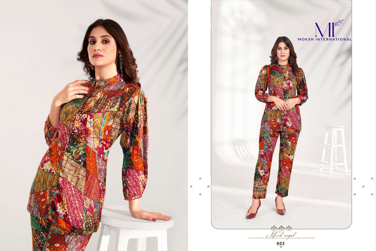 Moksh International Co-ord Set Milky Vol-1 ladies kurti manufacturer in surat surat gujarat india