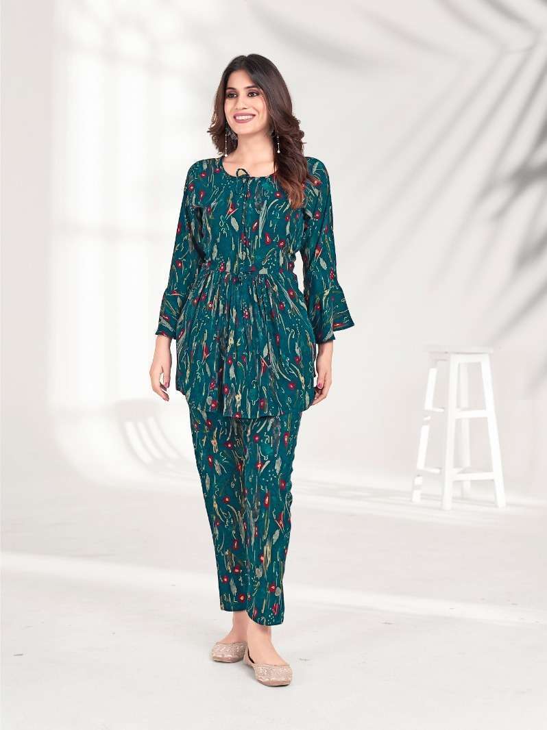 Moksh International Co-ord Set Milky Vol-1 ladies kurti manufacturer in surat surat gujarat india