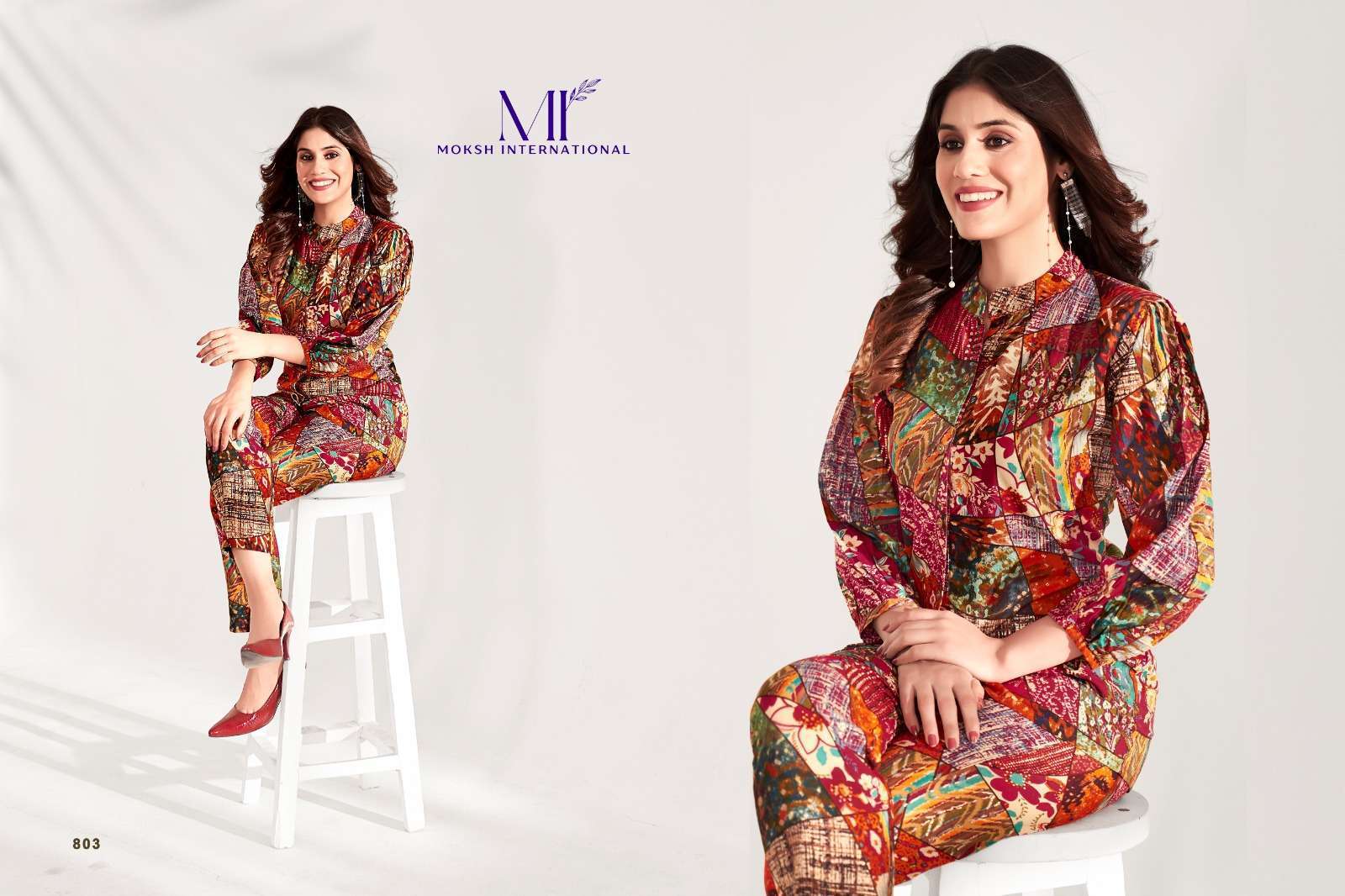 Moksh International Co-ord Set Milky Vol-1 ladies kurti manufacturer in surat surat gujarat india