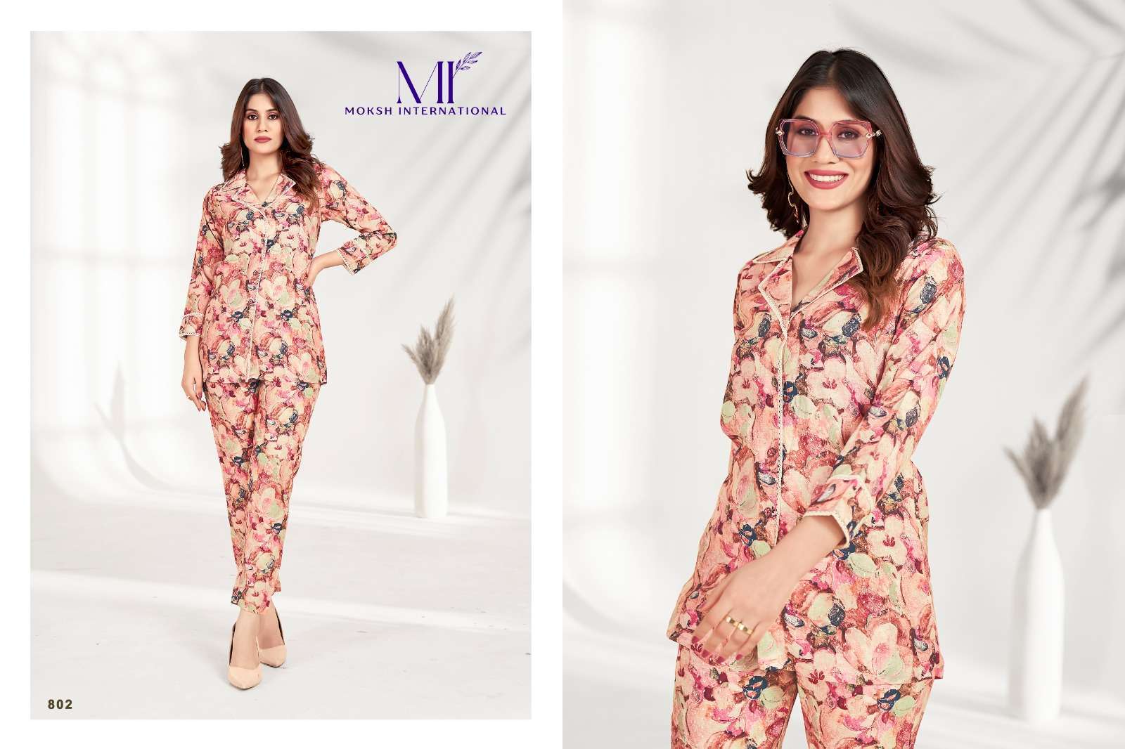 Moksh International Co-ord Set Milky Vol-1 ladies kurti manufacturer in surat surat gujarat india