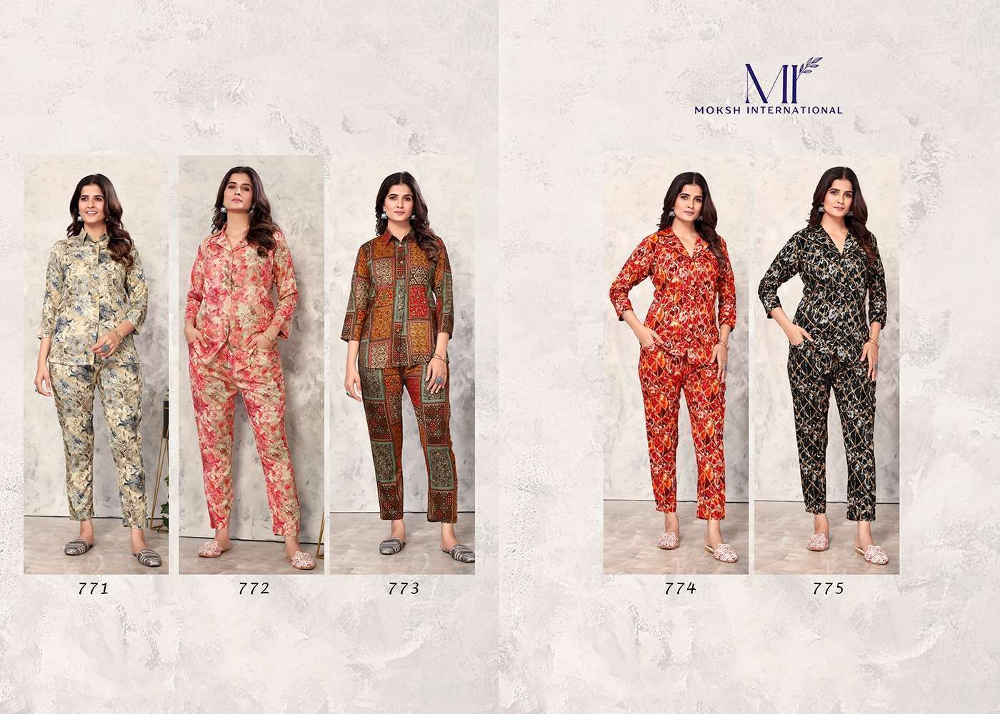 Moksh International Co-ord Set Vol-1 kurti manufacturer for online in surat