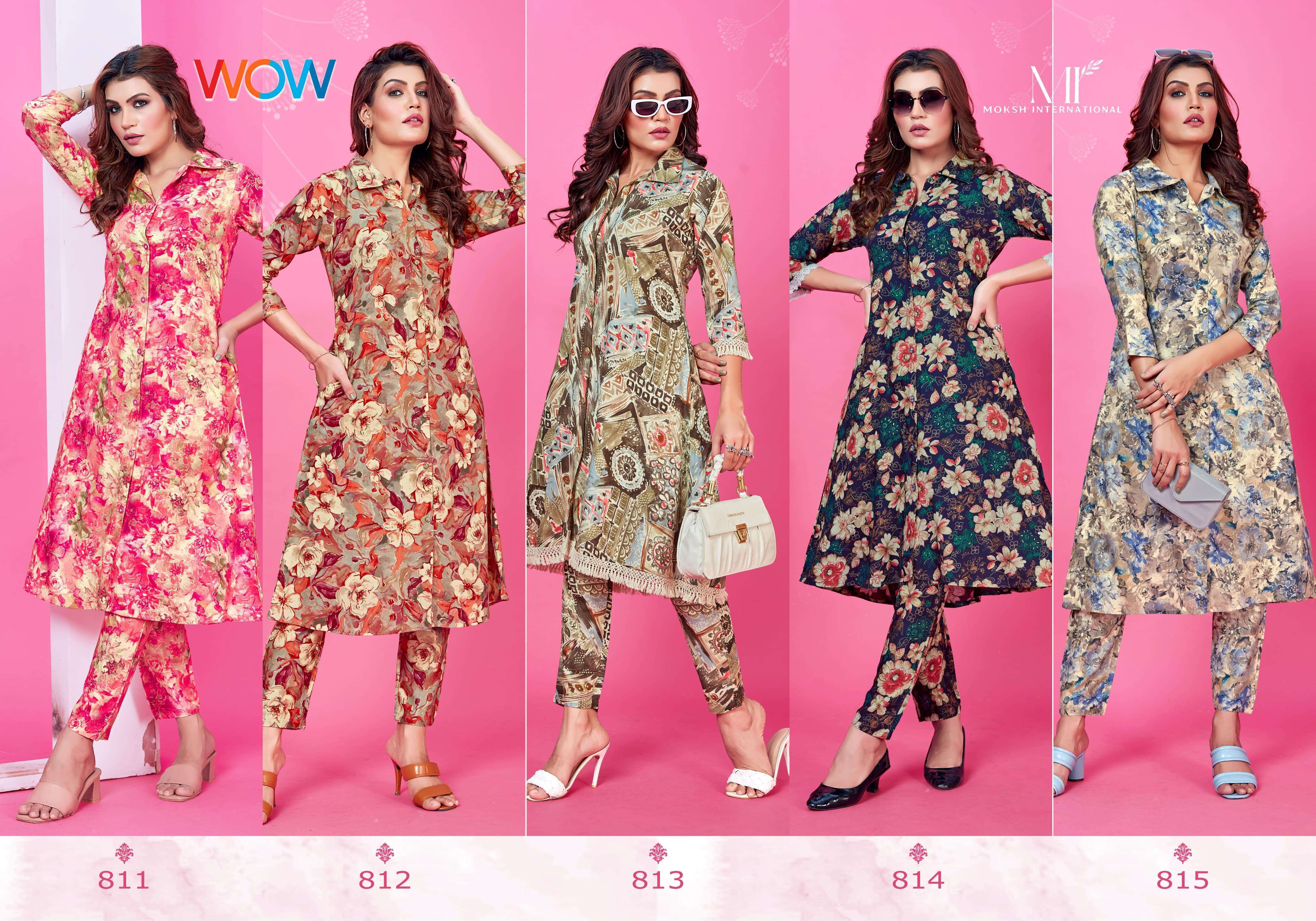 Moksh International Co-ord set WOW VOL-1 manufacturer of kurti and tops in surat
