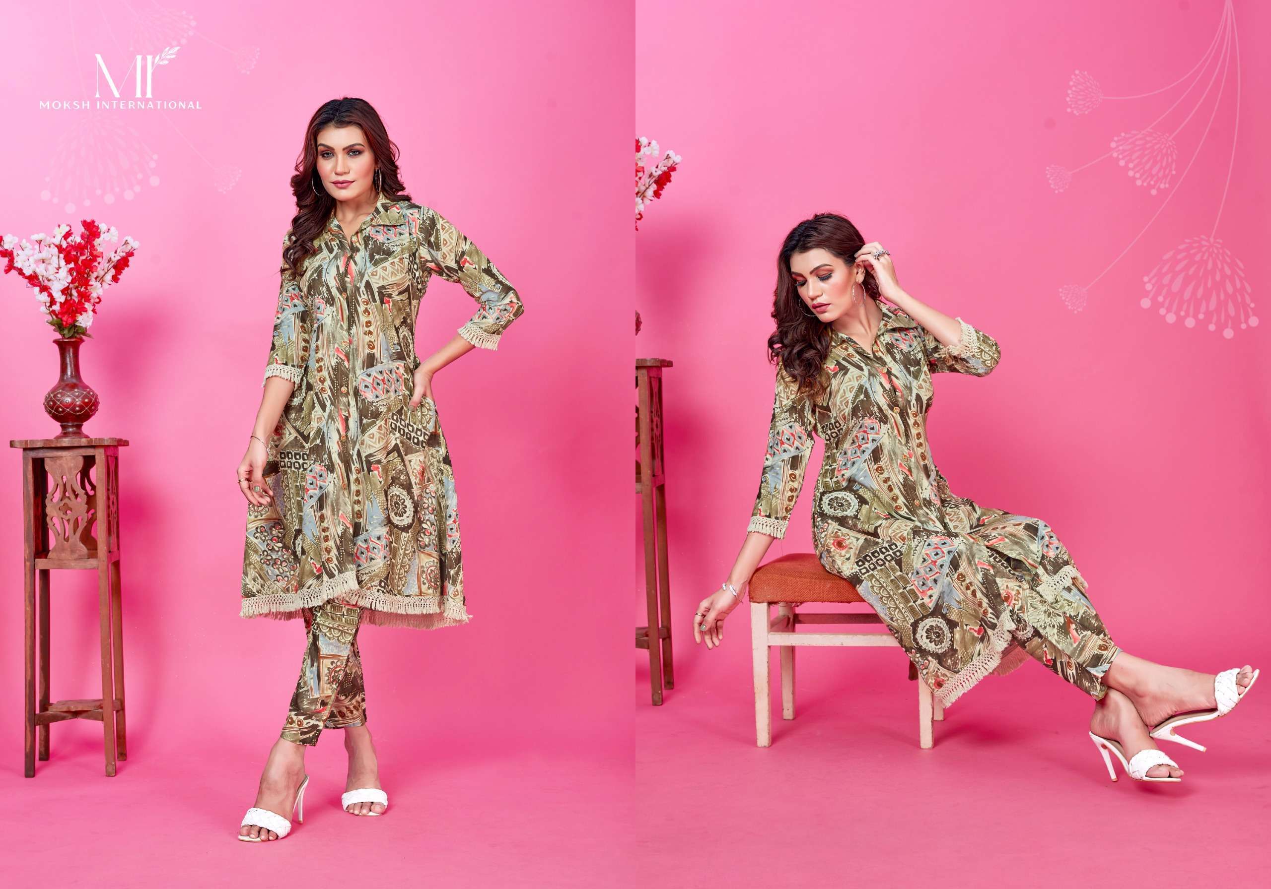 Moksh International Co-ord set WOW VOL-1 manufacturer of kurti and tops in surat