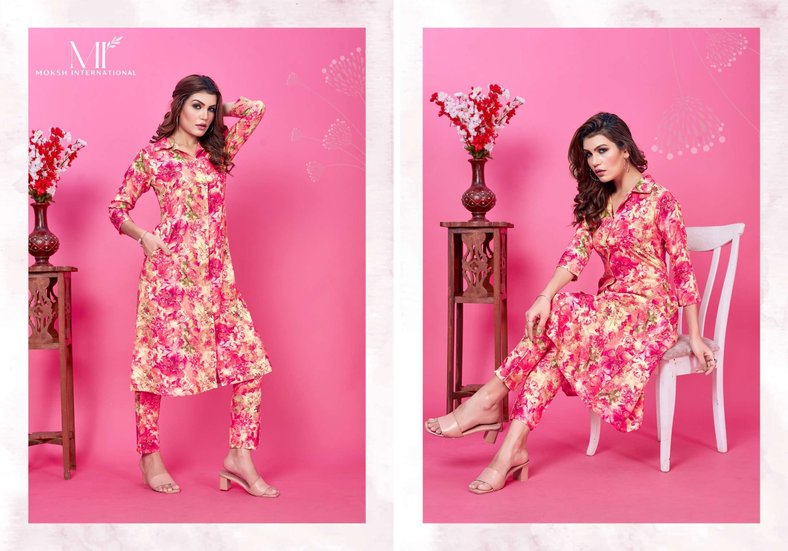 Moksh International Co-ord set WOW VOL-1 manufacturer of kurti and tops in surat