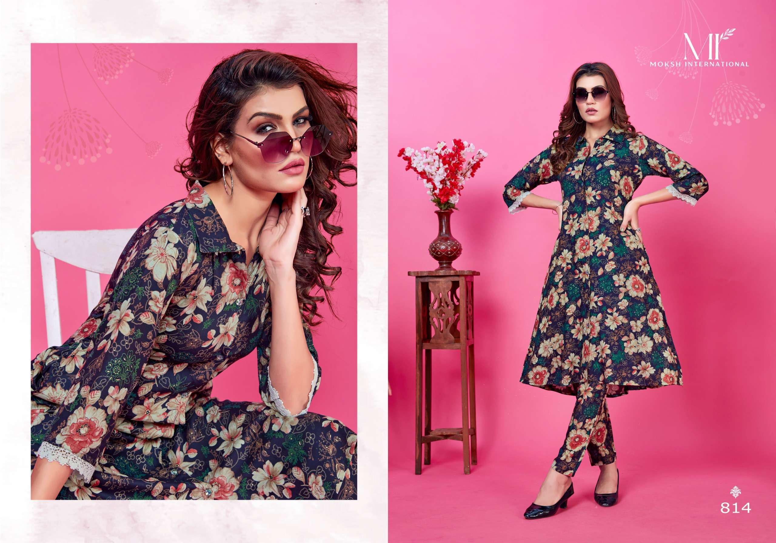 Moksh International Co-ord set WOW VOL-1 manufacturer of kurti and tops in surat
