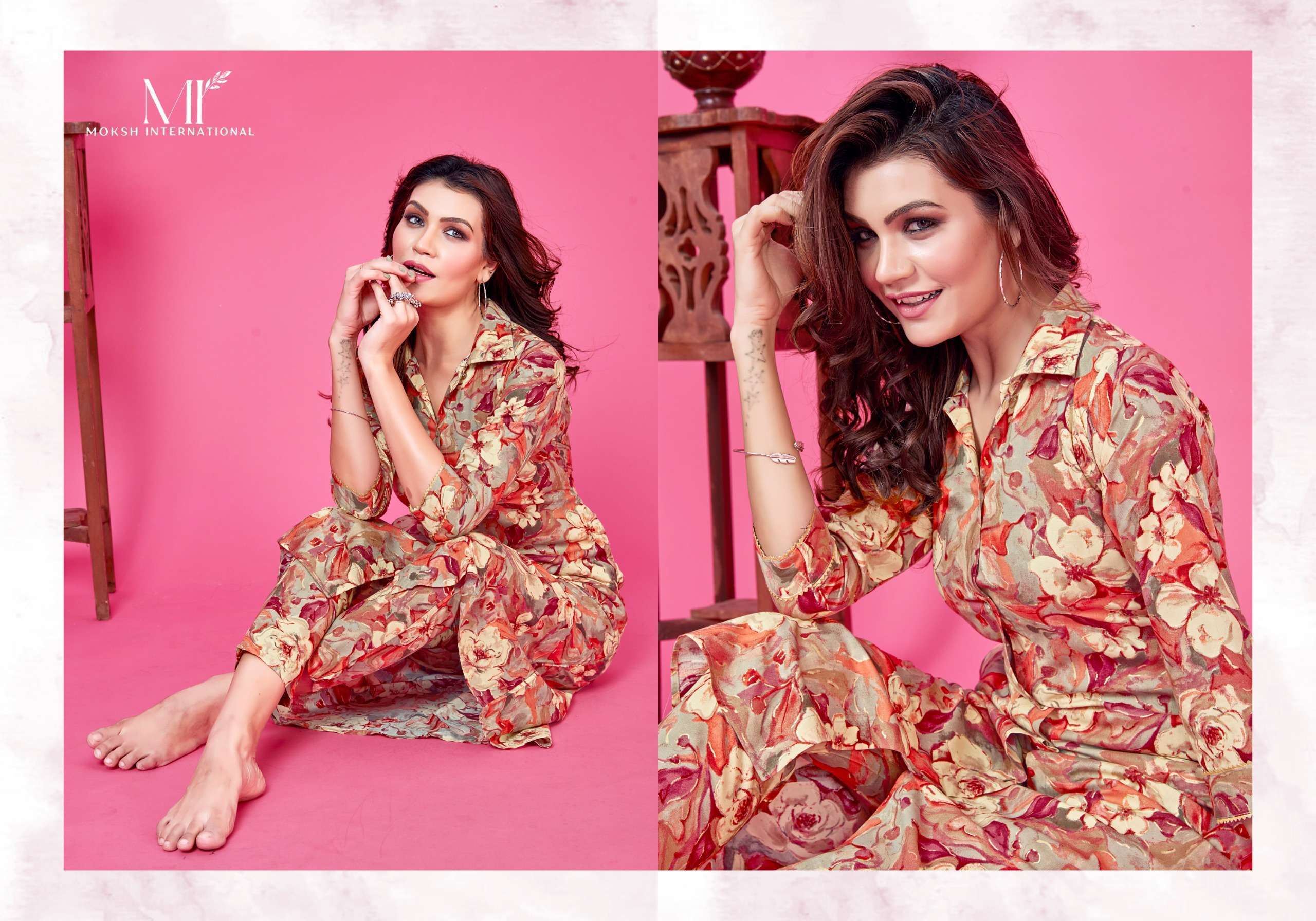 Moksh International Co-ord set WOW VOL-1 manufacturer of kurti and tops in surat