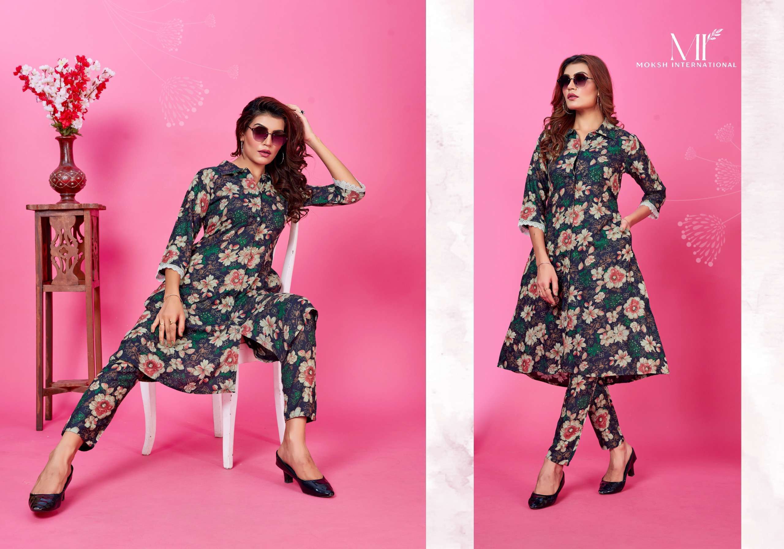 Moksh International Co-ord set WOW VOL-1 manufacturer of kurti and tops in surat