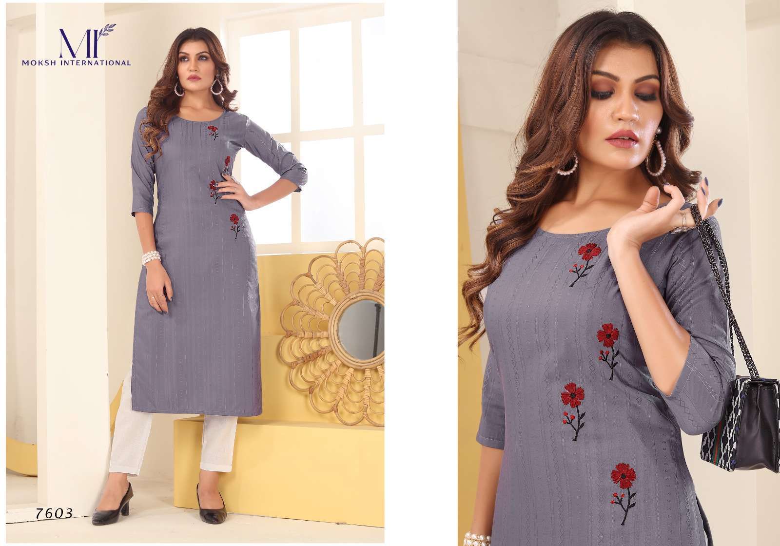 Moksh International Diva Vol-1 list of manufacturers of kurti in surat