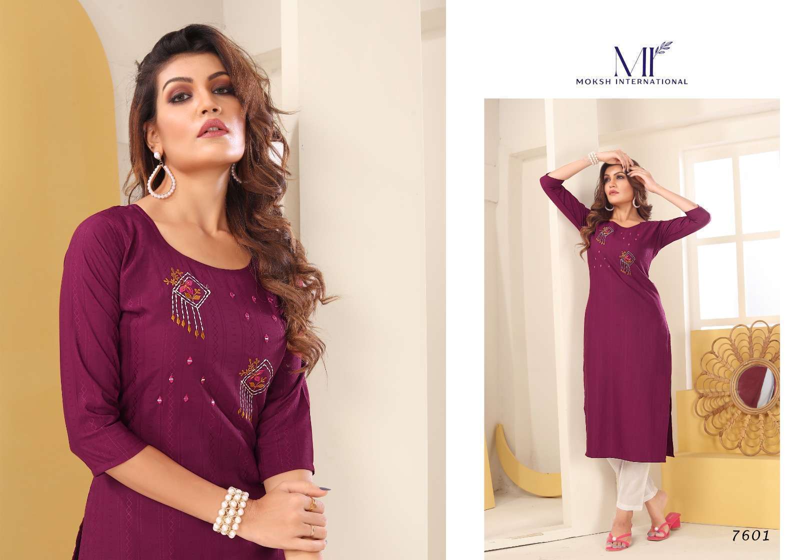 Moksh International Diva Vol-1 list of manufacturers of kurti in surat