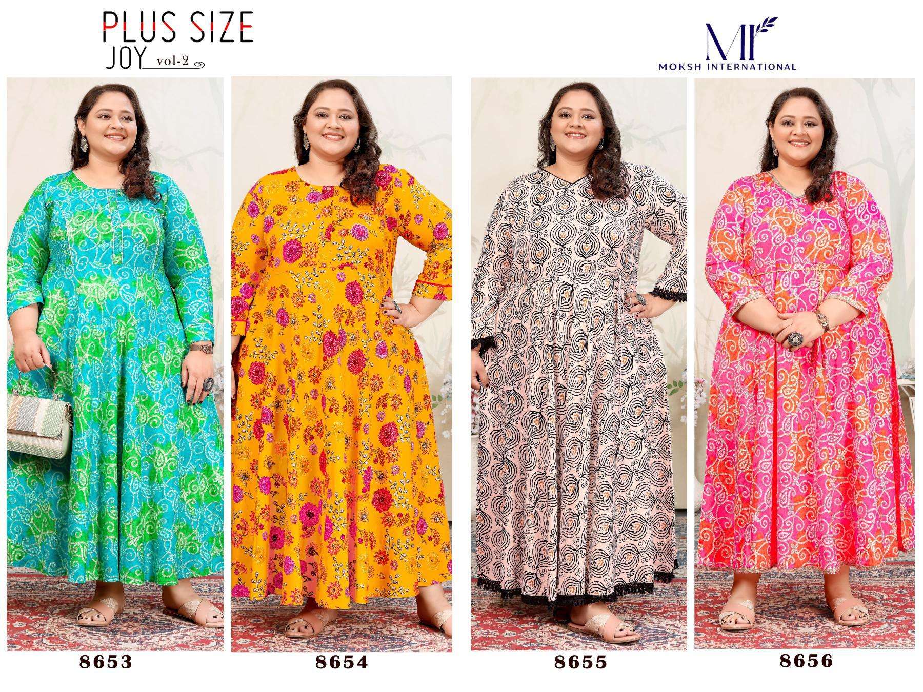 Moksh International Plus Size Joy Vol 2 Kurti dealers in Mumbai