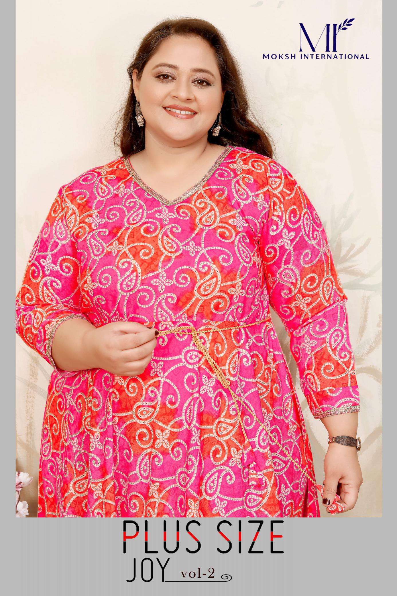Moksh International Plus Size Joy Vol 2 Kurti dealers in Mumbai