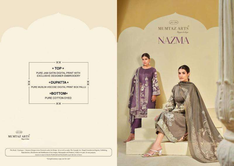 Mumtaz arts nazma Dress material manufacturers in Mumbai