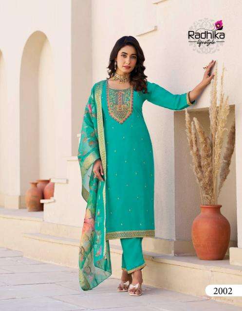 Radhika albeli heavy kurti fabric manufacturers in surat