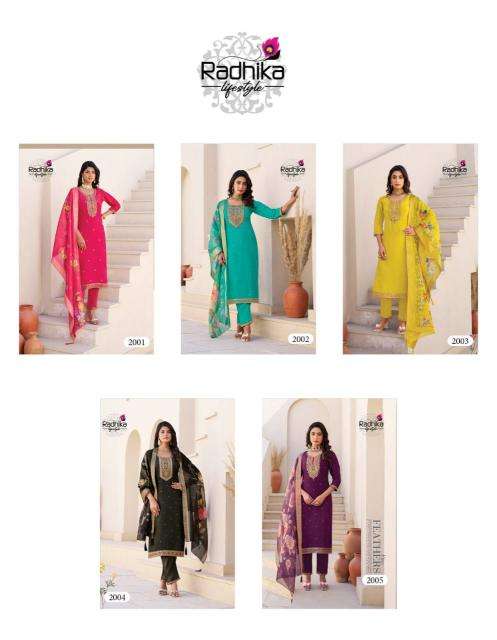 Radhika albeli heavy kurti fabric manufacturers in surat