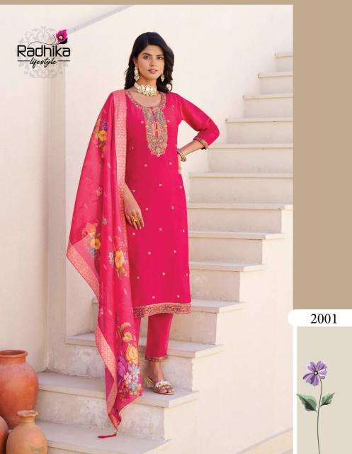 Radhika albeli heavy kurti fabric manufacturers in surat