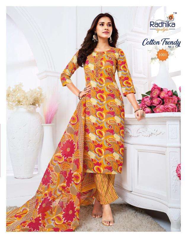 Radhika Lifestyle Cotton Trendy vol 1 Bulk kurti suppliers